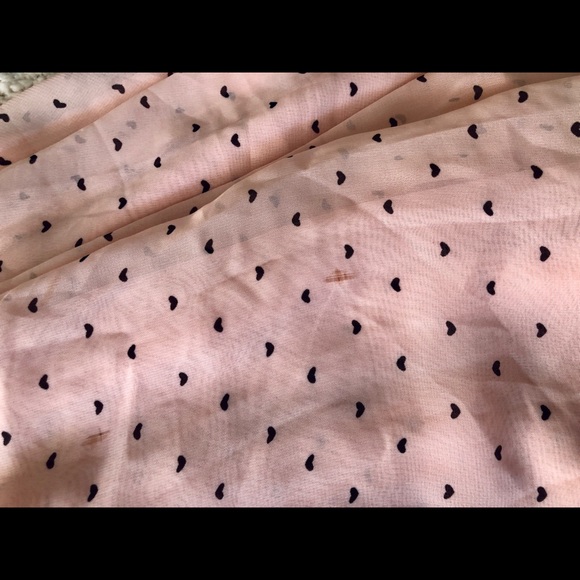 ASOS CHIFFON HEART TEA DRESS SIZE SMALL - Picture 3 of 8